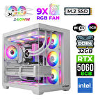 Xaser Neon X60 Intel i3 14100F 32GB Ram 1TB M.2 NVMe SSD 8GB RTX5060 Sıvı Soğutmalı Oyuncu Tavsiye Sistem