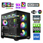 Xaser Neon X50 Intel i3 14100F 32GB Ram 1TB M.2 NVMe SSD 8GB RTX5060 Sıvı Soğutmalı Oyuncu Tavsiye Sistem