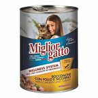 Miglior Gatto Tavuklu Hindili Kedi Konservesi 24x405 Gr 