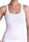 The DON Organic Blended Singlet İnce Askılı Kadın Atlet Beyaz