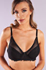 Golshan Gaspara Big size Plunge Bra, Siyah Konforlu ve Şık Sütyen
