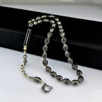 925 Ayar Gümüş Torna Işçilikli 12 Yarma Karpuz Dilim Erzurum Oltu Tesbih 147