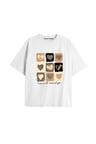 Y2k vintage Leopar Baskılı Sİyah T-shirt KOD 113