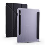 Galaxy Tab S7 FE LTE (T737-T736-T733-T730) Uyumlu Kalemlikli Premium Standlı Katlanabilir Uyku Modu Özellikli Tablet Kılıfı