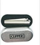 Clipper Özel Gümüş Renk Metal Çakmak