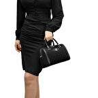 Silver Polo  Kadın Omuz Çantası 1091-41920 SILVER POLO Kadın ÇANTASI M158 SİYAH-NOVA SİYAH