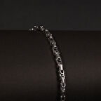 Çelik Erkek Bileklik, Gümüş Renk, Prens Dizayn, No:28