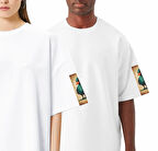 FOURSOLOS Unisex Oversize T-shirt (WHITE) Beyaz