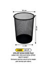 16 Litre Fileli Ofis Çöp Kovası