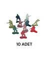10 adet plastik asker