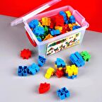 Eğitici Oyuncak Smart Blok Şekil Tasarım Seti 80 Parça - El Becerisini Geliştiren Yapı Blokları