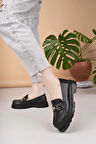Nesil Shoes Süha 507 Siyah Anatomik Kadın Lofer