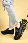 Nesil Shoes Wiss 1705 Siyah Anatomik Kadın Ayakkabı