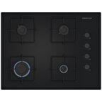 Profilo OE37P6P10D Siyah Cam Ankastre Ocak