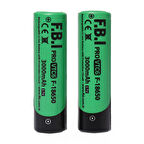 F.B.I VTC6 18650 3.7V 3000mAh 30A Li-ion Şarjlı Pil + Pil Taşıma Kutusu 2&apos;li SET