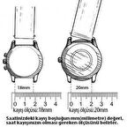 22  mm  silikon  Baskılı Desenli Saat Kordonu Kayışı