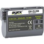 Nikon Z6, Z7, V1, D7500, D7200, D7100, D7000, D500, D750, D800, D600, için ayex EN-EL15B Batarya
