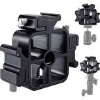Ayex Tripod Veya Işık Standı İçin 3 Flaş Sabitleme Adaptörü