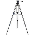 ayex VT-827 Profesyonel Video Tripod – 20kg Taşıma Kapasiteli, Video Kafalı