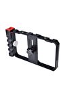 Telefonlar Için Profesyönel Video Rig Cage, Video Çekim Kafesi