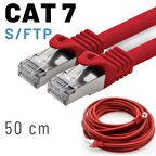 IRENIS 50 Cm CAT7 Kablo S/FTP LSZH Ethernet Network Lan Ağ Kablosu 