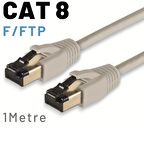 IRENIS 1 Metre CAT8 Kablo F/FTP LSZH Ethernet Network Lan Ağ Kablosu