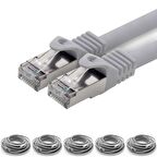 5 adet 5 Metre IRENIS CAT7 Kablo S/FTP Ethernet Network LAN Ağ Kablosu