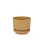 Omnipazar SO-S283 Dekoratif Tabaklı Lüks Çizgi Desenli Saksı 6 Litre