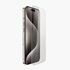 Vonmahlen iPhone 15 Pro için Şeffaf Kılıf + Ekran Koruyucu Güvenlik Paketi