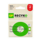 GP Recyko 1000 Aaa İnce Kalem Ni-mh Şarjlı Pil 1.2  4+2 KART