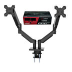 S Line Çift Kollu Gas Spring 13"-32" 8kg Monitör Askı Aparatı