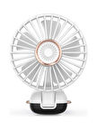 BATUR Taşınabilir Mini El Fanı 5 Ayarlı LED Ekranlı Mini El Tipi Hızı Sessiz Çalışma SL608 - BEYAZ