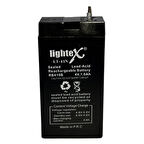Lightex LT-41N 4Volt 1Amper Akü 65x22x35mm