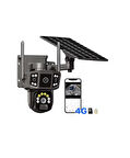 VENSA Çift Kameralı 4g Solar Sim Kart Güneş Panelli Güvenlik Kamerası - VN-364G