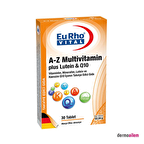 EuRho Vital A-Z Multivitamin Plus Lutein & Q10 Takviye Edici Gıda 30 Tablet
