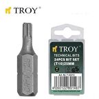Troy 22215 Bits Uç Seti (T20X25Mm. 24 Adet)
