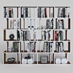 Kenzlife kitaplık raf diba4 cvz 129X160x19 banyo kiler ofis (m)