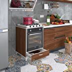 Kenzlife ankastre modülü kabini azot cvz fırın ocak dolabı çekmeceli ayaklı sabit tabla 