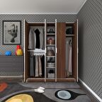 Kenzlife gardırop 5 kapaklı kapılı 150 lilyum cvz gardolap dolap