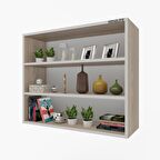 Kenzlife mutfak dolabı ıtır 060.090.30 crd 2 raflı kapaksız ofis banyo kiler evrak kitaplık