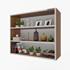 Kenzlife mutfak dolabı ıtır 090.090.30 cvz 2 raflı kapaksız ofis banyo kiler evrak kitaplık