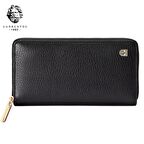 Laorentou Pancani Gold Edition Concept Hakiki Deri İtalyan Malı Fermuarlı Uzun Erkek Cüzdan - Kartlık