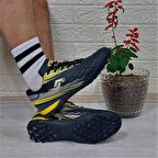 Jump 29117 Siyah-Sarı Bağacaklı Halısaha Futbol Aayakkabı