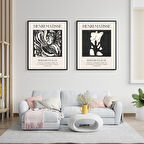 Henri Matisse Duvar Tablosu Çerçeveli 2'lü Set