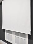Beyaz Işık Geçirmeyen Blackout Stor Perde  Beyaz-160 x 200