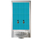 Armada Çini 60x100 Cm Ac 24 Turkuaz Serigraf Türk Hamamı Pano