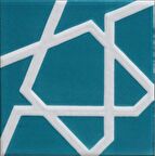 Armada çini 20x20 cm SP 100 Mavi Beyaz Desenli Kütahya çinisi