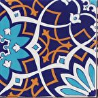 Armada Çini 20x20 Cm SP 202  Çiçek Desen Kütahya İznik Çini Karo