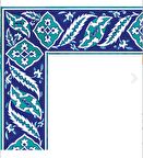 Armada Çini 10x20 Cm KS 9 İznik Rumi Desenli Seramik Çini Bordür