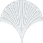 Armada Çini 17x17 cm Beyaz İstiridye Balık Pulu Seramik